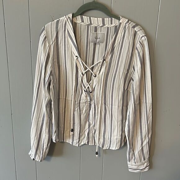 Rails Lace Up Blouse Size Small - Picture 1 of 2